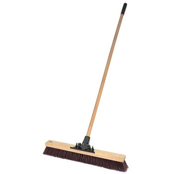 Weiler 24" Pro-Flex Maroon Polypropylene Sweep with 60" Wood H (1 EA / EA)