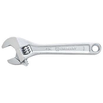 Crescent Adjustable Chrome Wrench, 8 in OAL, 1-1/8 in Opening, Chrome Plated (6 EA / CA)