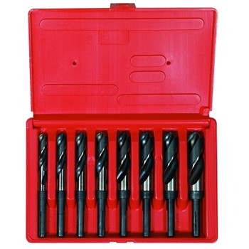 Irwin Reduced Shank Silver and Deming HSS Drill Bit Sets, 1/2 in, 8/Set (1 SET / SET)