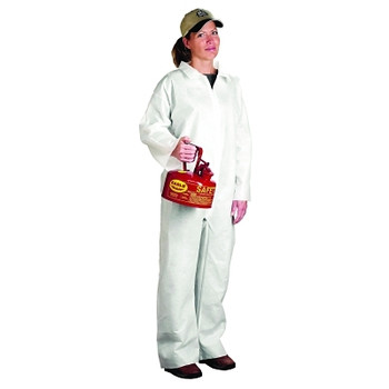 West Chester PE Laminate Protective Coveralls, White, 5X-Large (25 EA / CA)