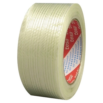 Tesa Tapes Performance Grade Filament Strapping Tape, 3/4 in x 60 yd, 155 lb/in Strength (1 ROL / ROL)