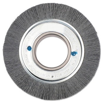 Weiler Nylox Crimped-Filament Wheel Brush, 6in Dia. x 1 in W, 0.060 Bristle, 3,600 rpm (1 EA / EA)