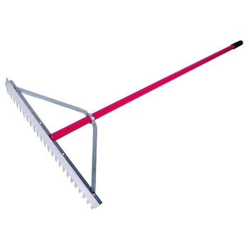 RAZOR-BACK Landscape Rake, 66 in Aluminum Handle, 24 in Head (1 EA / EA)