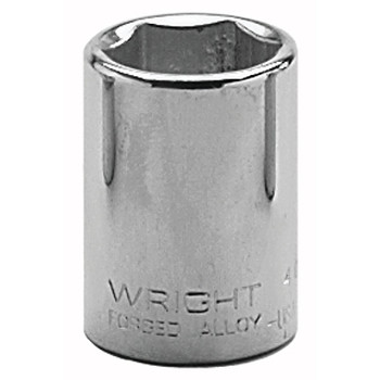 Wright Tool 1/2" Dr. Standard Sockets, 1/2 in Drive, 1 1/8 in, 6 Points (1 EA / EA)