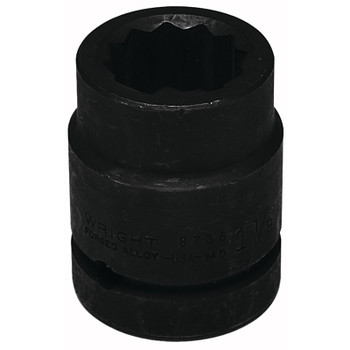 Wright Tool 1" Dr. Standard Impact Sockets, 1 in Drive, 1 7/8 in, 6 Points (1 EA / EA)