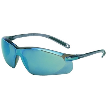 Honeywell North A700 Series Eyewear, Blue Mirror Lens, Polycarbonate, Hard Coat, Gray Frame (1 EA / EA)