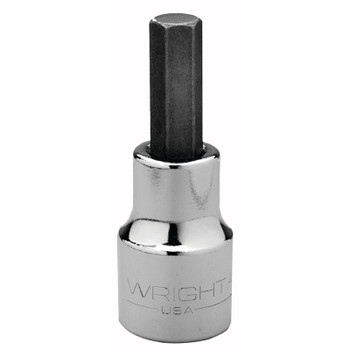 Wright Tool 1/2" Dr. Hex Bit Sockets, 1/2 in Drive, 3/8 in Tip (1 EA / EA)