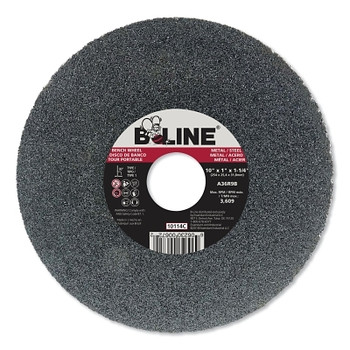 B-Line Abrasives Straight Resinoid Wheel, 10 in dia, 1 in Thick, 1-1/4 in Arbor, Coarse Grit (1 EA / EA)