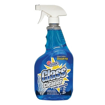 GUNK Glass Cleaners with Ammonia, 33 oz, Trigger Spray Bottle (12 BO / CA)