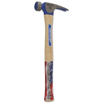 Vaughan California Framing Hammers, 19 oz High Carbon Steel Head, Hickory Handle, 16 in (4 EA / CT) Vaughan California Framing Hammers, 19 oz High Carbon Steel Head, Hickory Handle, 16 in (4 EA / CT)