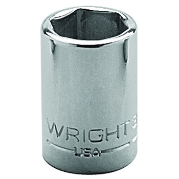 Wright Tool 3/8" Dr. Standard Sockets, 3/8 in Drive, 3/8 in, 6 Points (1 EA / EA)