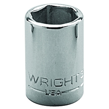 Wright Tool 3/8" Dr. Standard Sockets, 3/8 in Drive, 7/16 in, 6 Points (1 EA / EA) Wright Tool 3/8" Dr. Standard Sockets, 3/8 in Drive, 7/16 in, 6 Points (1 EA / EA)