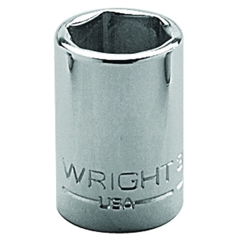 Wright Tool 3/8" Dr. Standard Sockets, 3/8 in Drive, 7/16 in, 6 Points (1 EA / EA)