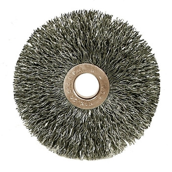 Weiler Copper Center Wire Wheel, 3 in D x 5/8 in W, .014 in Steel Wire, 5/8 Arbor Hole (10 EA / CTN)