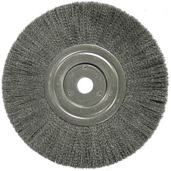Weiler Narrow Face Crimped Wire Wheel, 8 in D, .006 Steel Wire (2 EA / BX)