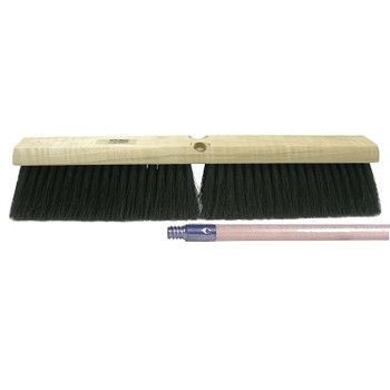 Weiler Tampico Medium Sweep Brush, 24 in Hardwood Block, 3 in Trim (1 EA / EA)