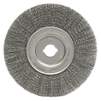 Weiler Narrow Face Crimped Wire Wheel, 10 in D, .014 Steel Wire (2 EA / CTN)