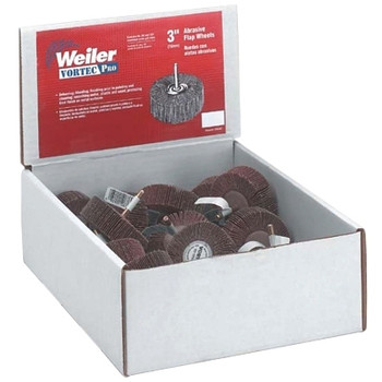 Weiler Abrasive Flap Wheel Countertop Displays, 3 in, Grit (1 EA / EA)