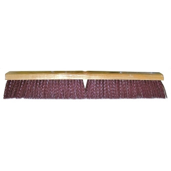 Weiler Vortec Pro Garage Brush Combo Packs, 24 in, 4 in Trim, Maroon Polypropylene (1 EA / EA)