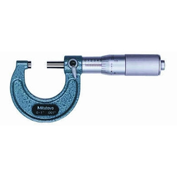 Mitutoyo Series 103 Mechanical Micrometers, 0 in-1 in, .0001 in, Friction Thimble (1 EA / EA)