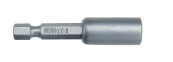 Irwin Slotted Power Bits with Finder, 6 - 8, 1/4 in (hex) Drive, 3 3/4 in (10 EA/CT)