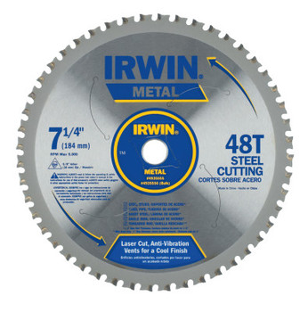 Irwin Metal Cutting Blades, 7-1/4 in, 48 Teeth (5 EA/PK)