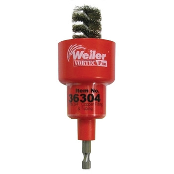 Weiler Vortec Pro Turbo Tube Brush, 3/4 in, .0008 in SS Fill, Display Pack (3 EA / PK)