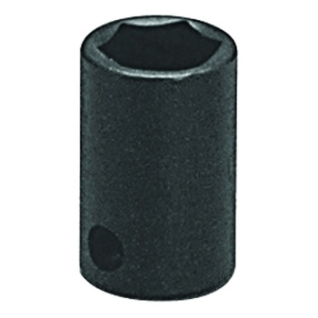 Wright Tool 3/8" Dr. Standard Impact Sockets, 3/8 in Drive, 19 mm, 6 Points (1 EA / EA)