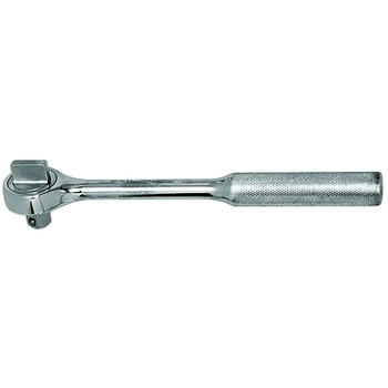 Wright Tool 1/2 in Drive Ratchets, Round,10 1/4 in, Chrome, Knurled Handle, Raised Cap (1 EA / EA)