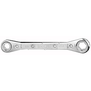 Wright Tool 12 Point Ratcheting Box Wrench, 3/8-in x 7/16-in, 5-1/2-in L (1 EA / EA)