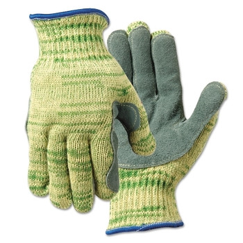 Wells Lamont Whizard Metalguard Mastergrip Gloves, Large, Gray/Green/Yellow (1 PR / PR)