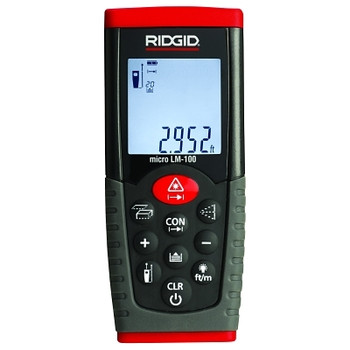 Ridgid Micro LM-100 Laser Distance Meters, Inches/Feet/Meters to 164 ft (1 EA / EA)