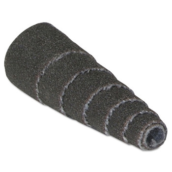 Merit Abrasives Aluminum Oxide Spiral Rolls Full Tapers, 1/2 x 1 1/2 x 1/8, 880 Grit (100 EA / PK)