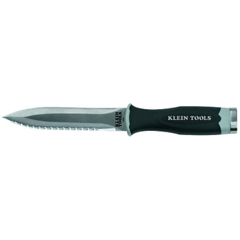 Klein Tools Serrated Duct Knives, 5 1/2", Stainless Steel Blade, Black (1 EA / EA)