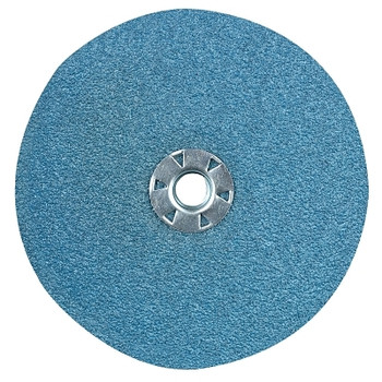 CGW Abrasives Resin Fibre Discs, Zirconia, 7 in Dia., 24 Grit (25 EA / BOX)