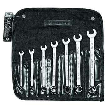 Wright Tool 7 Pc. Combination Wrench Sets, 12 Points, Inch (1 SET / SET)