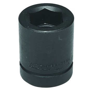 Wright Tool 1" Dr. Standard Impact Sockets, 1 in Drive, 30 mm, 6 Points (1 EA / EA)