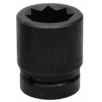 Wright Tool 8 Point Double Square Impact Railroad Sockets, 1 in Drive, 1 1/2 in, 8 Points (1 EA / EA)
