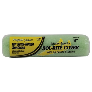 Linzer Rol-Rite Roller Cover, 9 in, 1/2 in Nap, Knit Fabric (24 EA / BX)