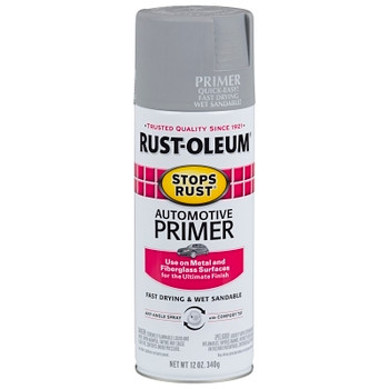 Rust-Oleum Stops Rust Automotive Primer Sprays, 12 oz, Light Gray, Semi-Gloss Finish (6 EA / CA)