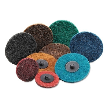 Carborundum Carbo Surface Prep Non-Woven Quick-Change Disc, Type III, 2", Extra Coarse (50 EA / BX)