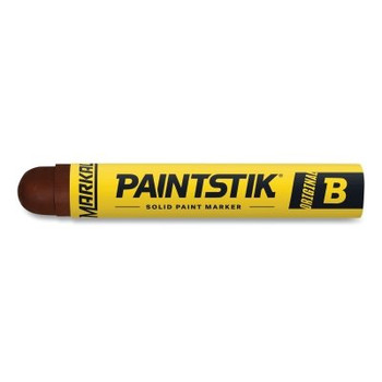 Markal B Paintstik Paint Stick Markers, Round Tip, Brown (12 MKR / DZ)