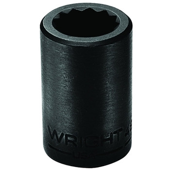 Wright Tool 1/2" Dr. Standard Impact Sockets, 1/2 in Drive, 1/2 in, 12 Points (1 EA / EA)