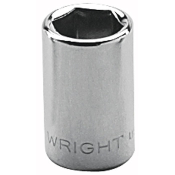 Wright Tool 1/4" Dr. Standard Sockets, 1/4 in Drive, 3/8 in, 8 Points (1 EA / EA)