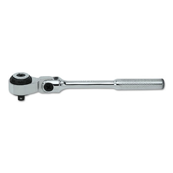 Proto 1/4 in Flex Head Ratchet Handles, Round, 6 37/64 in, Polish (1 EA / EA)