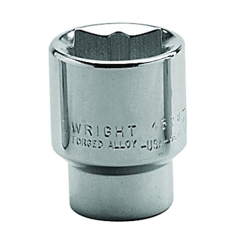 Wright Tool 1/2" Dr. Standard Sockets, 1/2 in Drive, 3/8 in, 8 Points (1 EA / EA)