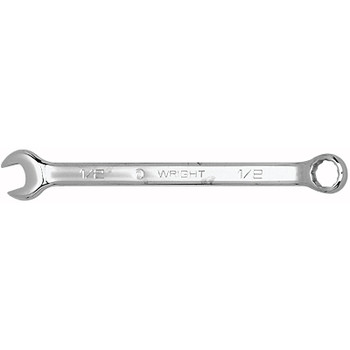Wright Tool 12 Point Full Polish Combination Wrenches, 7/16 in Opening, 6 1/2 in (1 EA / EA)