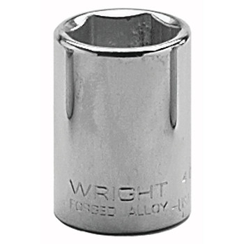 Wright Tool 1/2" Dr. Standard Sockets, 1/2 in Drive, 1/2 in, 8 Points (1 EA / EA)