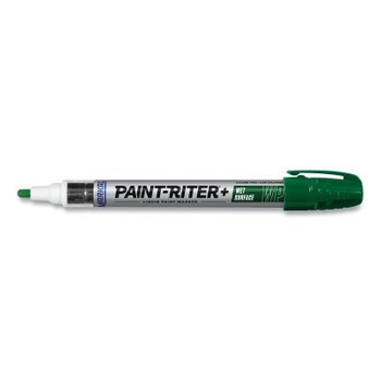 Markal Paint-Riter+ Wet Surface Marker, 1/8 in Tip, Medium, Green (48 EA / CA)
