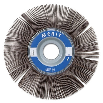 Merit Abrasives High Performance Flap Wheels, 6 in x 1/2 in, 180 Grit, 6,000 rpm (10 EA / PK)